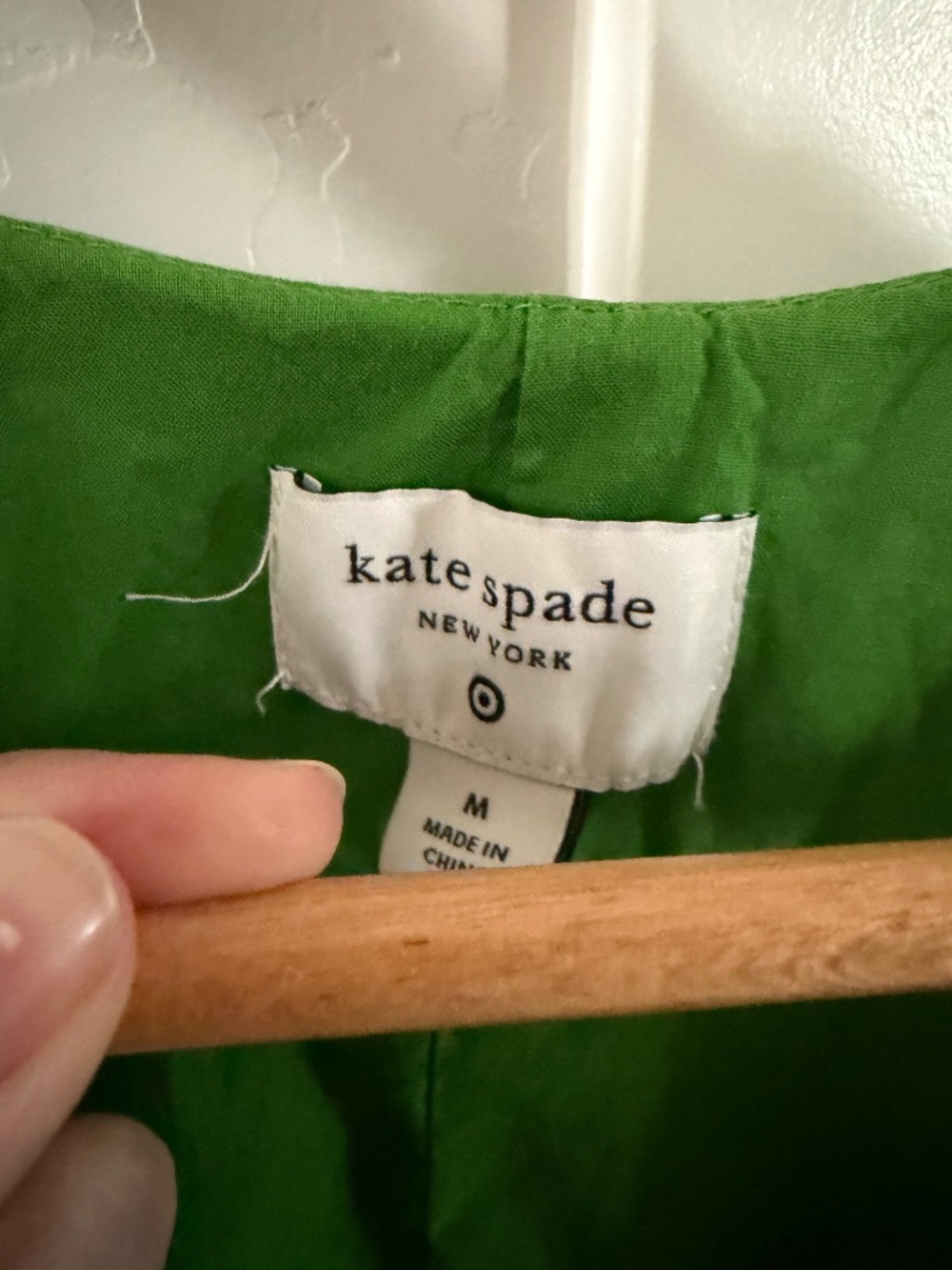 Kate Spade x Target Classic Rose Green Blue Poplin Mini Dress Medium